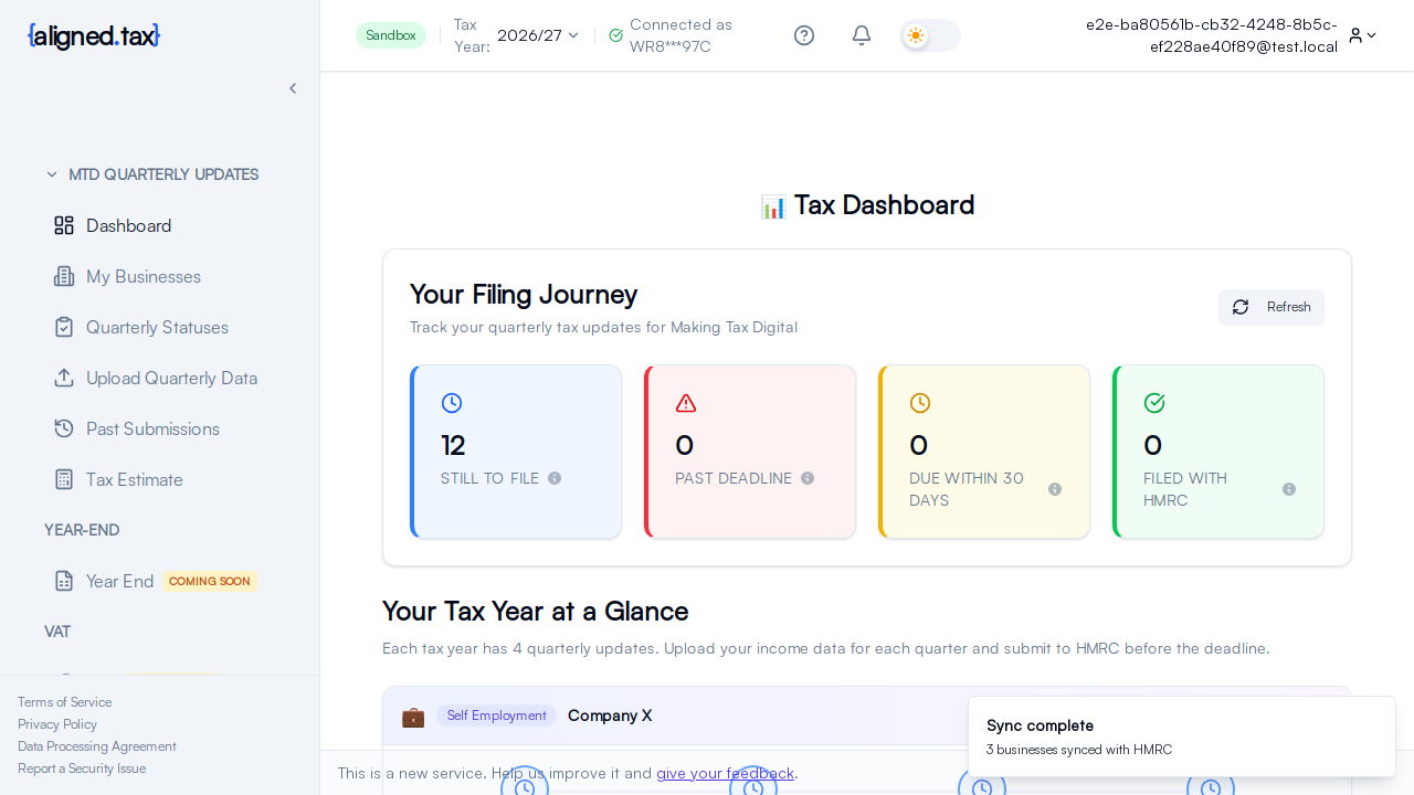 Individual dashboard